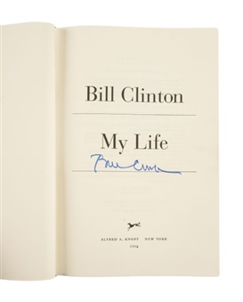 Bill Clinton Signed "My Life" Book